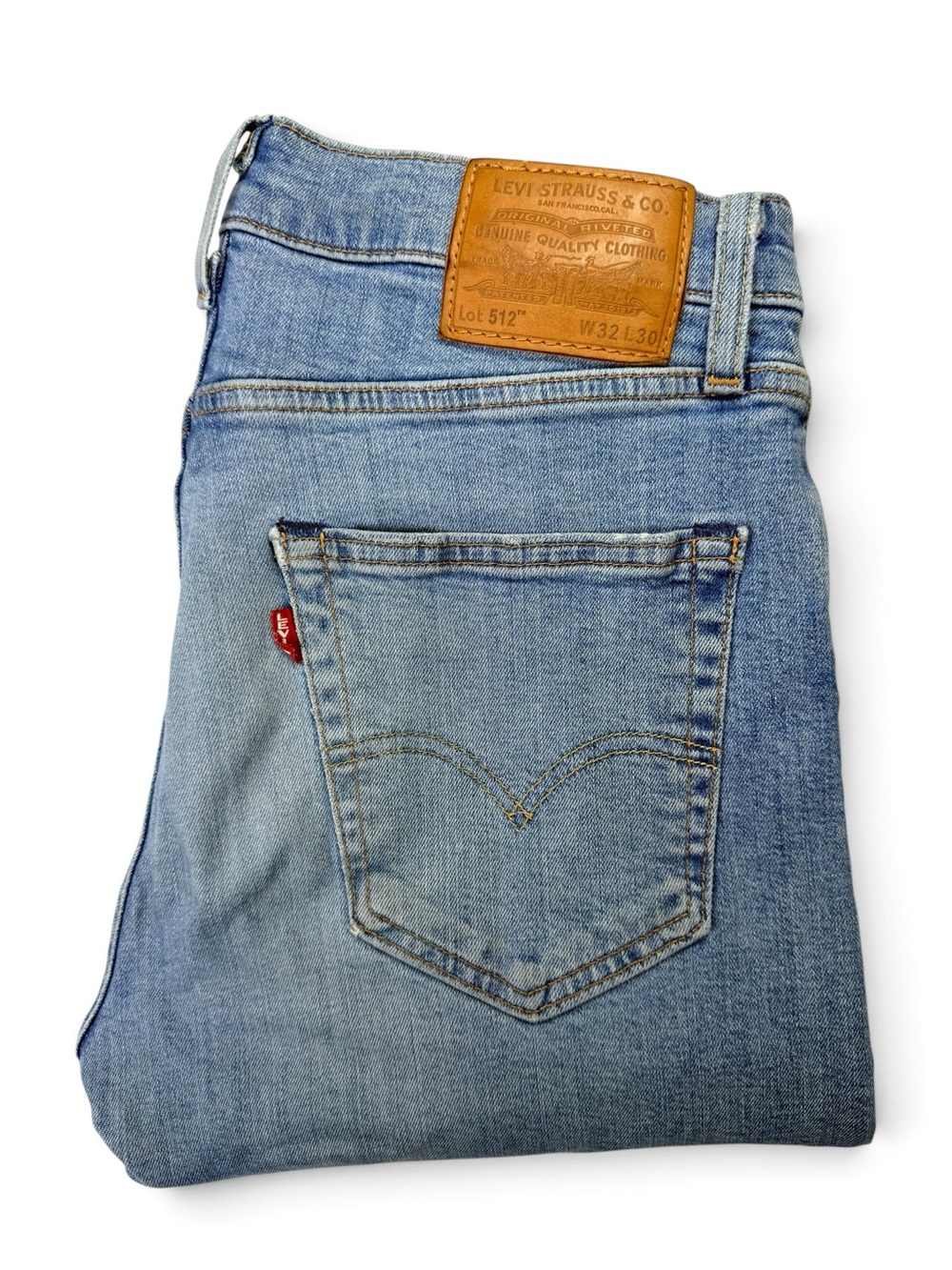Levi’s Premium 512 Slim Taper Jeans Men’s 32x30 Blue Denim Light Wash